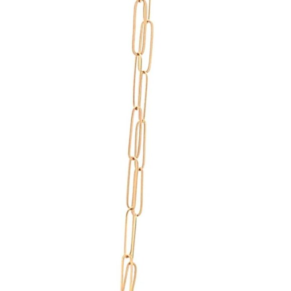 18K Yellow Gold Bracelet Paperclip 0.96 gram Size 8 inches - Picture 4 of 8